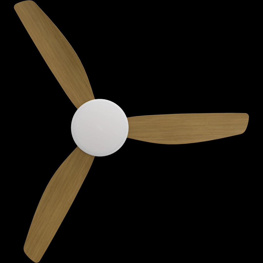 Calibo Condor 52" DC Smart Ceiling Fan with LED Light and Remote Control | White and Teak