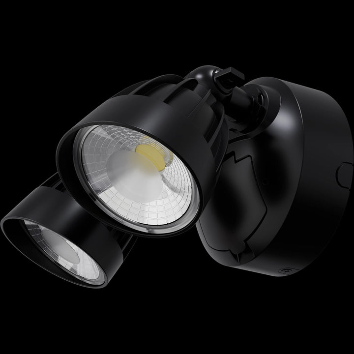 Calibo Nighthawk Double LED Spotlight With Sensor | Black