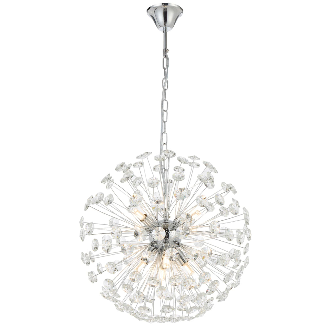 Telbix Lerida 8 Light Pendant | Chrome
