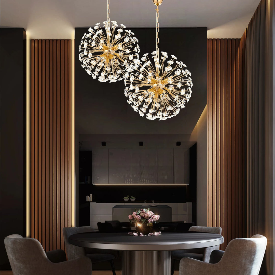 Telbix Lerida 8 Light Pendant | Gold