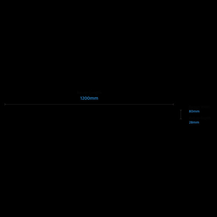 Calibo Swan 1200mm LED Batten | White