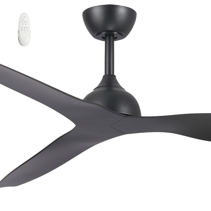 Fanco Eco Style 60" DC Indoor/Outdoor Ceiling Fan with Remote | Black