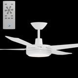Calibo Enviro 60" (1530mm) DC Ceiling Fan with 18W CCT LED Light and Remote | White