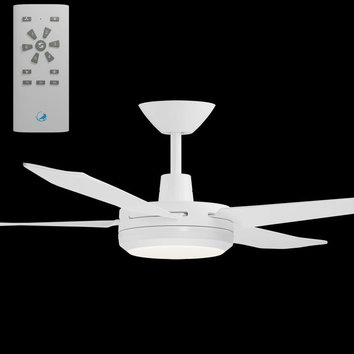 Calibo Enviro 60" (1530mm) DC Ceiling Fan with 18W CCT LED Light and Remote | White