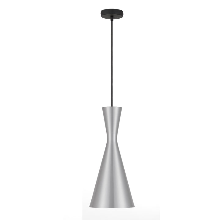 Telbix Flero Brushed Aluminium Pendant Light (E27) | Small