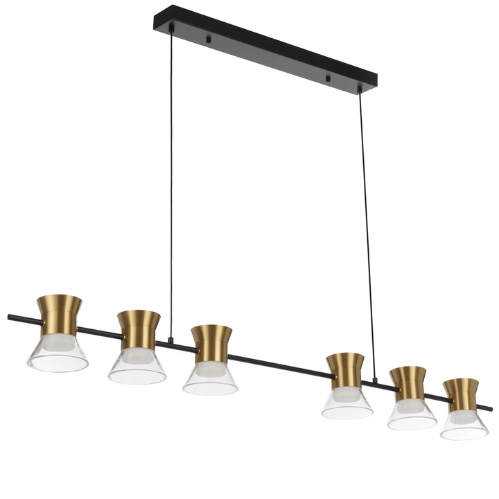 Telbix Tipico 6 Light LED Pendant Light | Gold