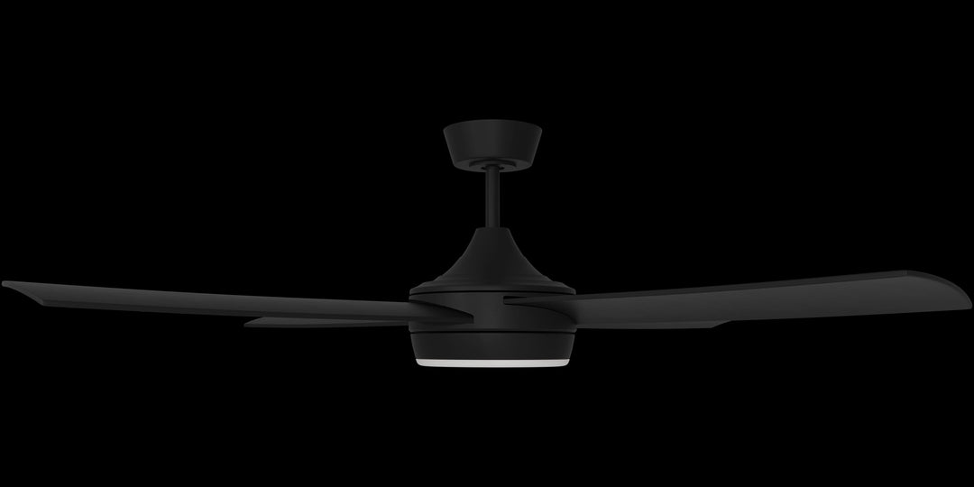 Calibo Breeze Silent 52" (1320mm) ABS Energy Efficient DC Ceiling Fan with 24W LED Light and Remote | Black