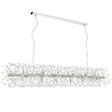 Telbix Lerida 18 Light Rectangular Pendant | Chrome