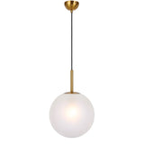 Antique Gold Telbix Bally Alabastro Glass Ball Pendant Light | 300mm