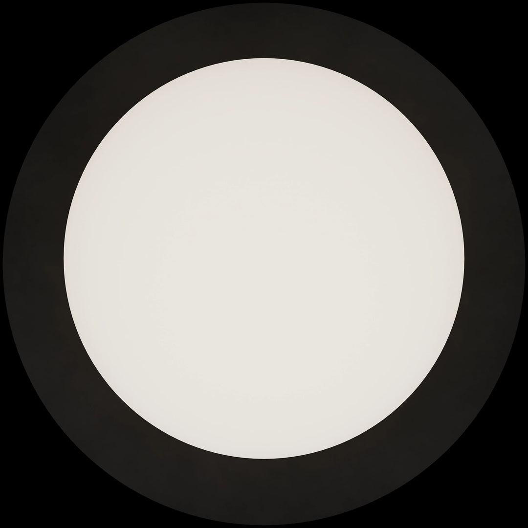 Calibo Crest Opal Glass 140mm Orb Wall Light Round Plate 200mm | Black