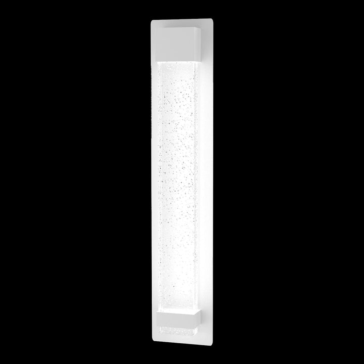 Calibo Coot Large Rectangular Bubble Glass Weatherproof LED Exterior Wall Light | White