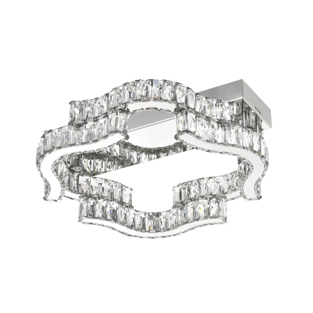 Telbix Jura 400mm Crystal LED CTC Light | Chrome