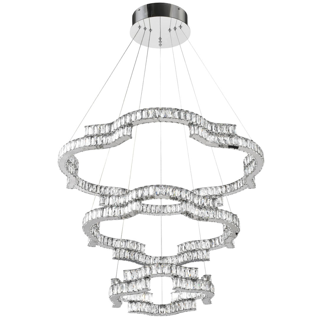 Telbix Jura 3 Tier Pendant Light | Chrome