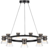 Telbix Tipico 9 Light LED Pendant Light | Gun Metal