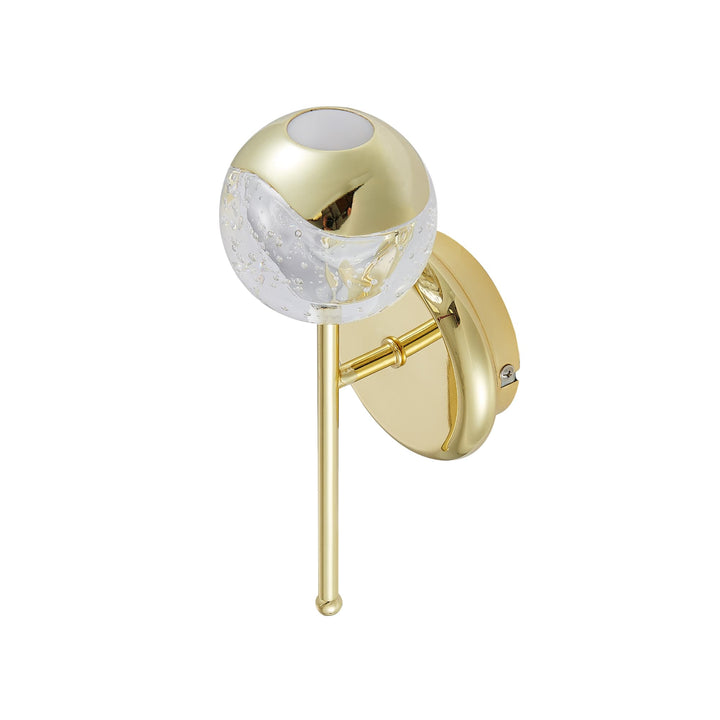 Telbix Segovia 1 Light LED Wall Light | Gold