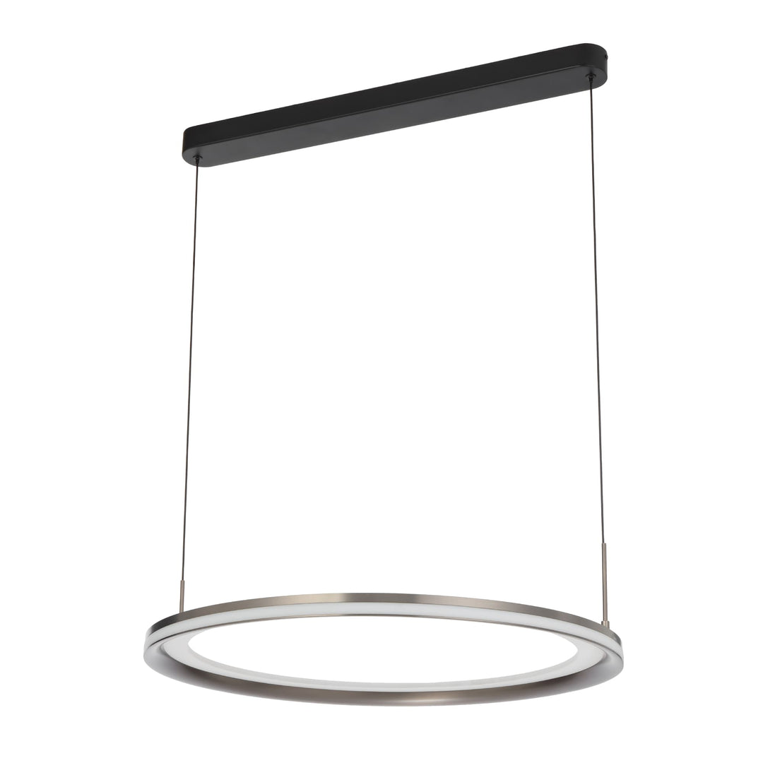 Telbix Fulcrum 600mm Warm White LED Pendant | Grey
