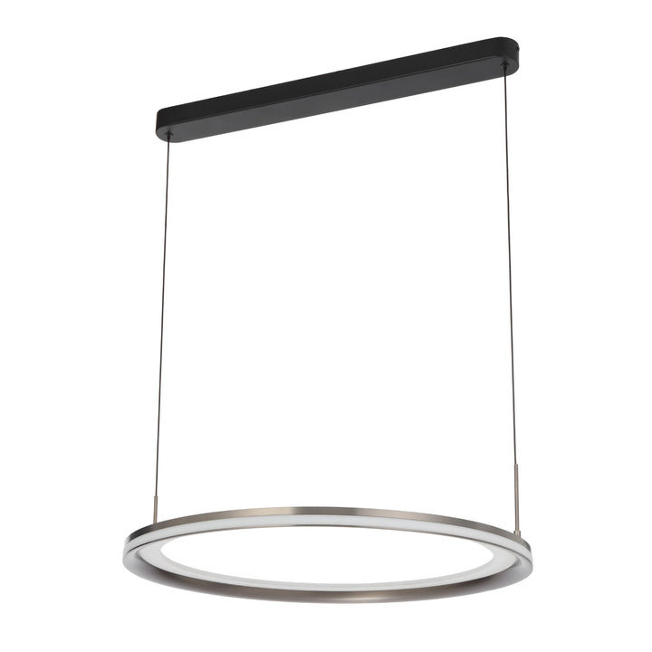 Telbix Fulcrum 600mm Warm White LED Pendant | Grey