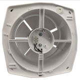 Fanco Dynamic 125 Square Wall/Ceiling Exhaust Fan with Gloss Finish | White