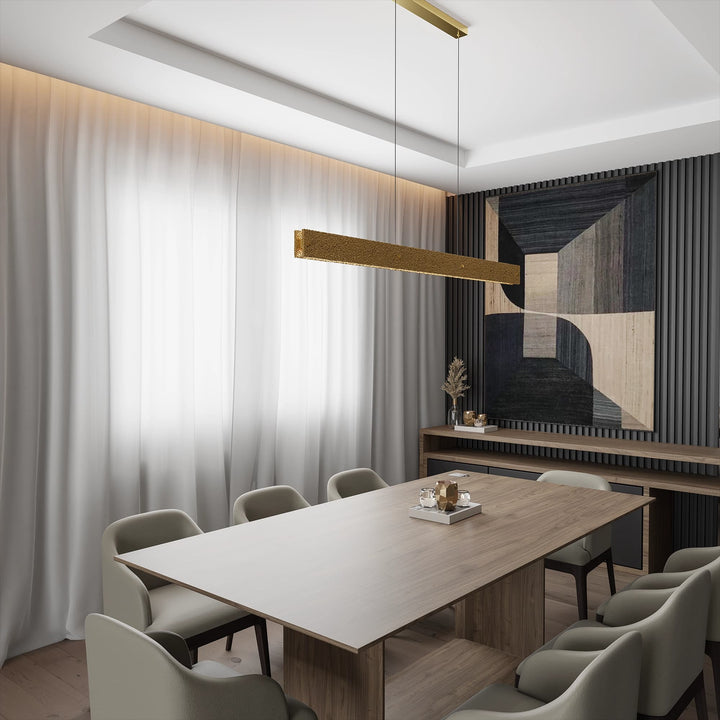 Calibo Couas Textured Honeycomb 3CCT LED Linear Pendant | 2000mm