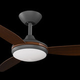 Calibo Condor 48" DC Smart Ceiling Fan with LED Light and Remote Control | Black and Koa