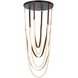 Telbix Mio 128W LED Pendant Light | Black