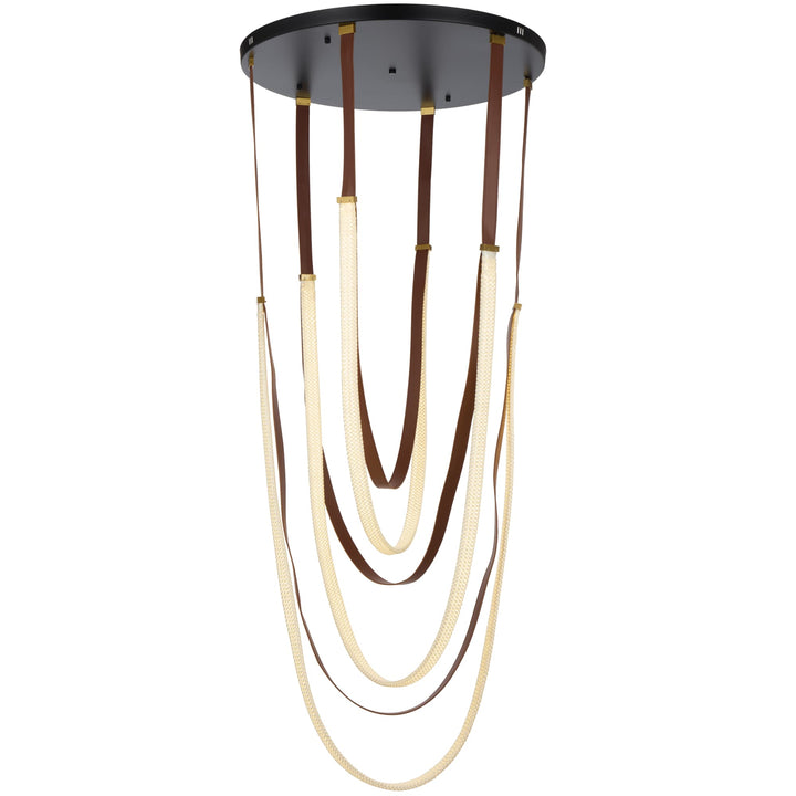 Telbix Mio 128W LED Pendant Light | Black