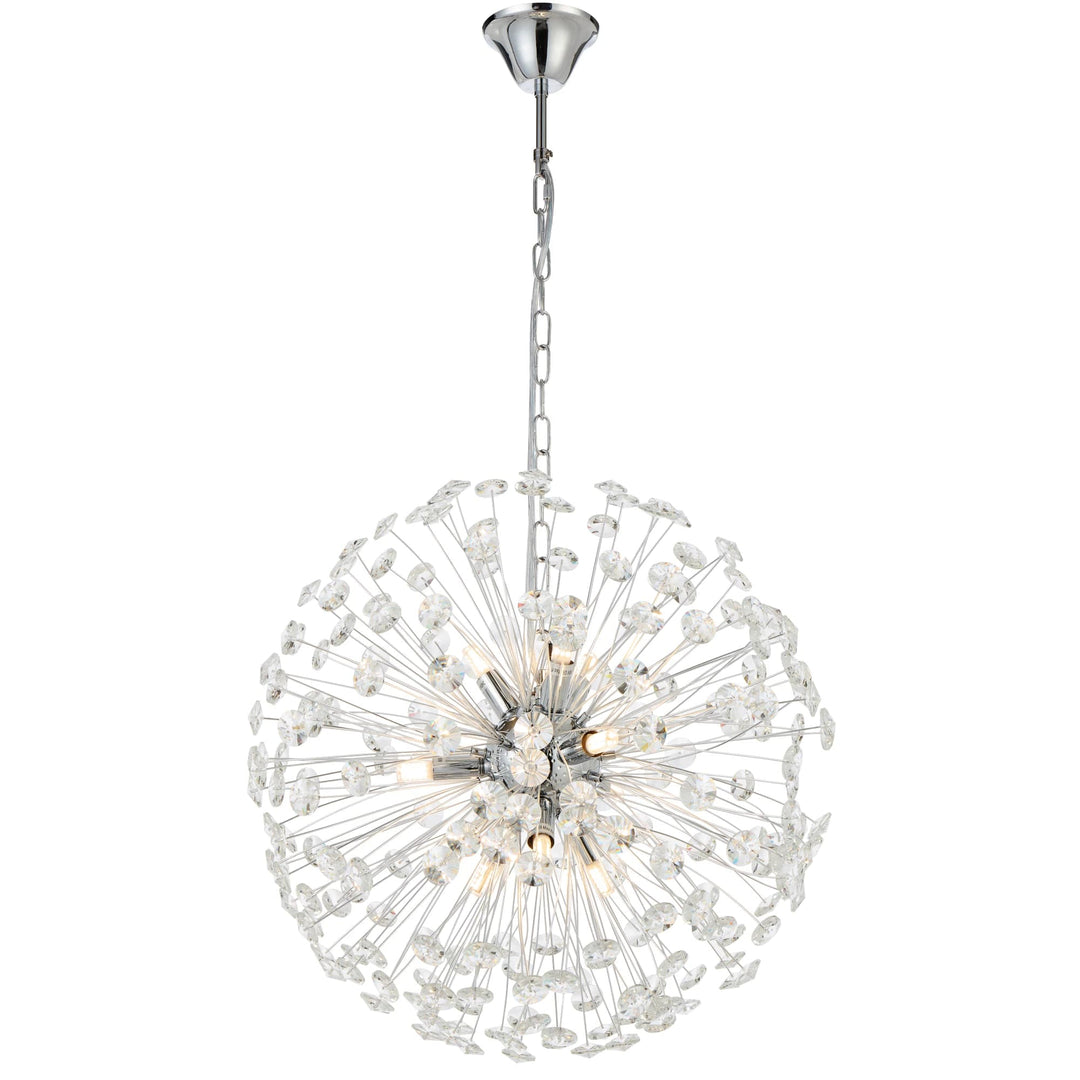 Telbix Lerida 9 Light Pendant | Chrome