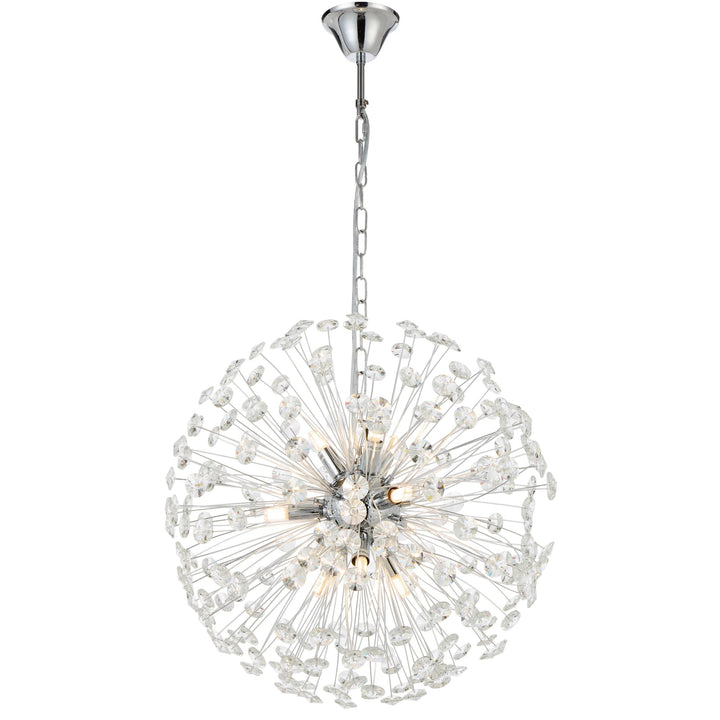 Telbix Lerida 9 Light Pendant | Chrome