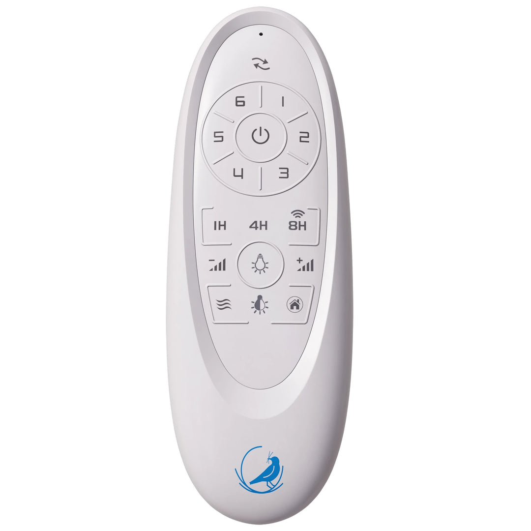 Calibo Condor 48" DC Smart Ceiling Fan with Remote Control | White and Bamboo