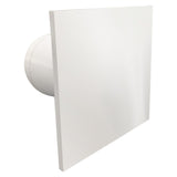 Fanco Dynamic 100 Square Wall/Ceiling Exhaust Fan with Gloss Finish | White