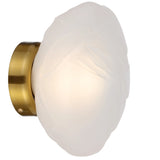 Telbix Zecca Wall Light | Antique Gold and Frost