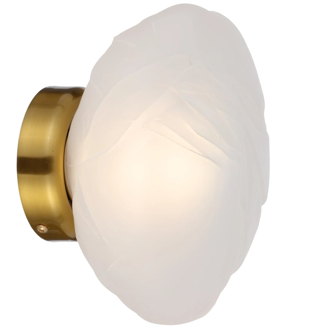 Telbix Zecca Wall Light | Antique Gold and Frost