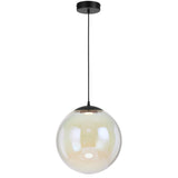Telbix Aurora Dimmable LED Round Rainbow Glass Pendant | Large