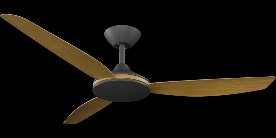 Calibo Condor 52" DC Smart Ceiling Fan with Remote Control | Black and Teak