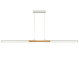 Telbix Thorin 1800mm LED Pendant | White and Oak