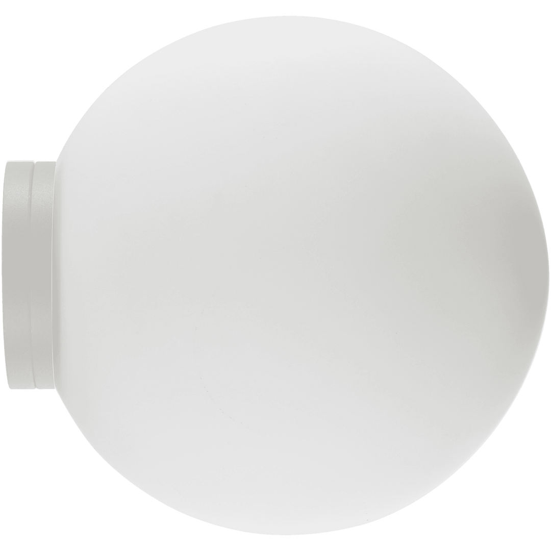 Calibo Crest Opal Glass 120mm Orb Wall Light | White