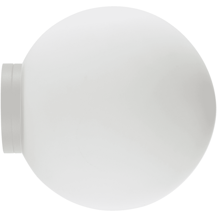 Calibo Crest Opal Glass 120mm Orb Wall Light | White