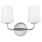 Hinkley Kline 2 Light Wall Sconce by Lark | Chrome