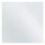 Fanco Dynamic 150 Square Wall/Ceiling Exhaust Fan with Glass Panel | White