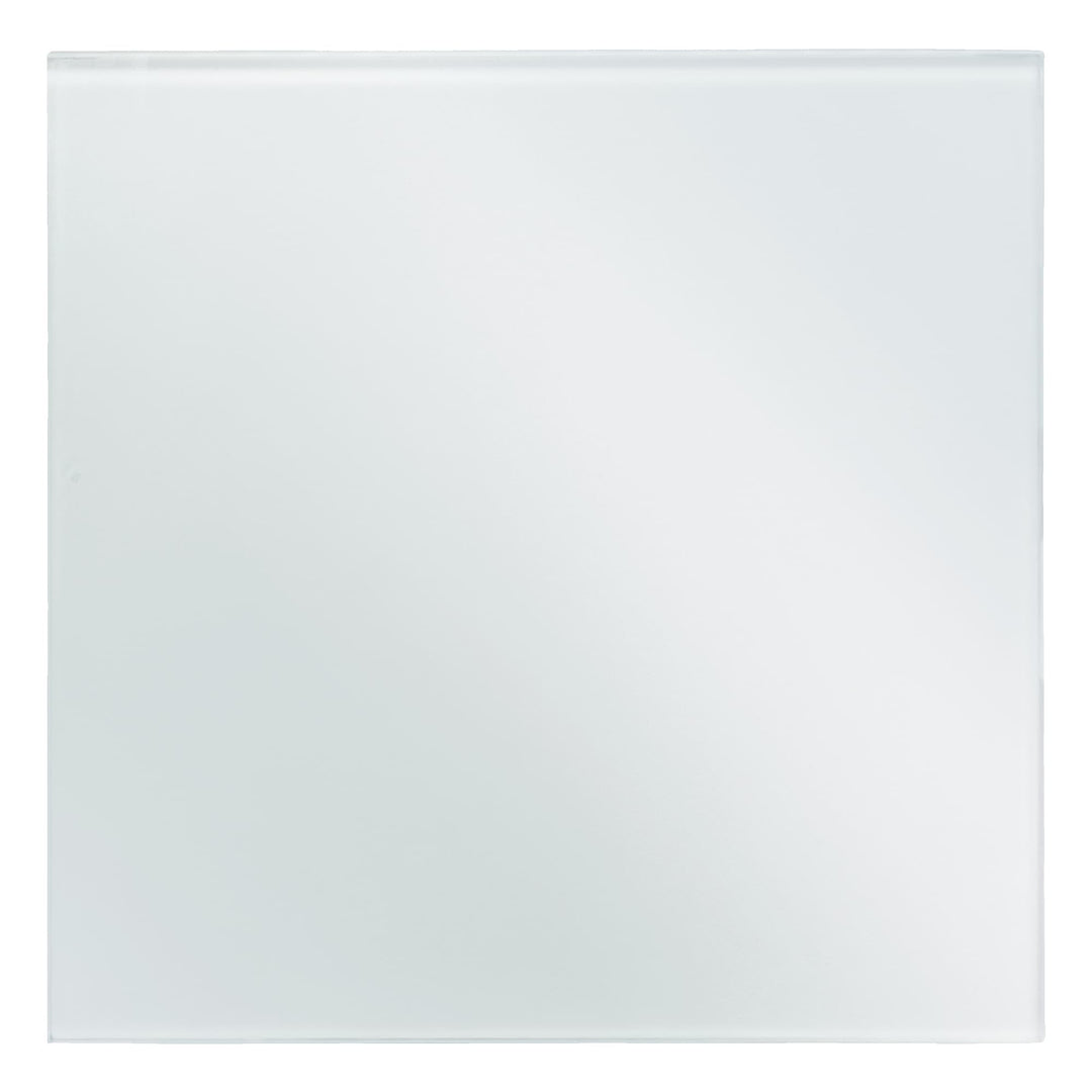 Fanco Dynamic 150 Square Wall/Ceiling Exhaust Fan with Glass Panel | White