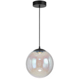 Telbix Aurora Dimmable LED Round Rainbow Glass Pendant | Medium