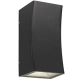 Telbix Dash Exterior Up/Down CCT LED Wall Light | Black