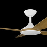 Calibo Vanga 48" DC Smart Ceiling Fan with Remote Control | White and Teak