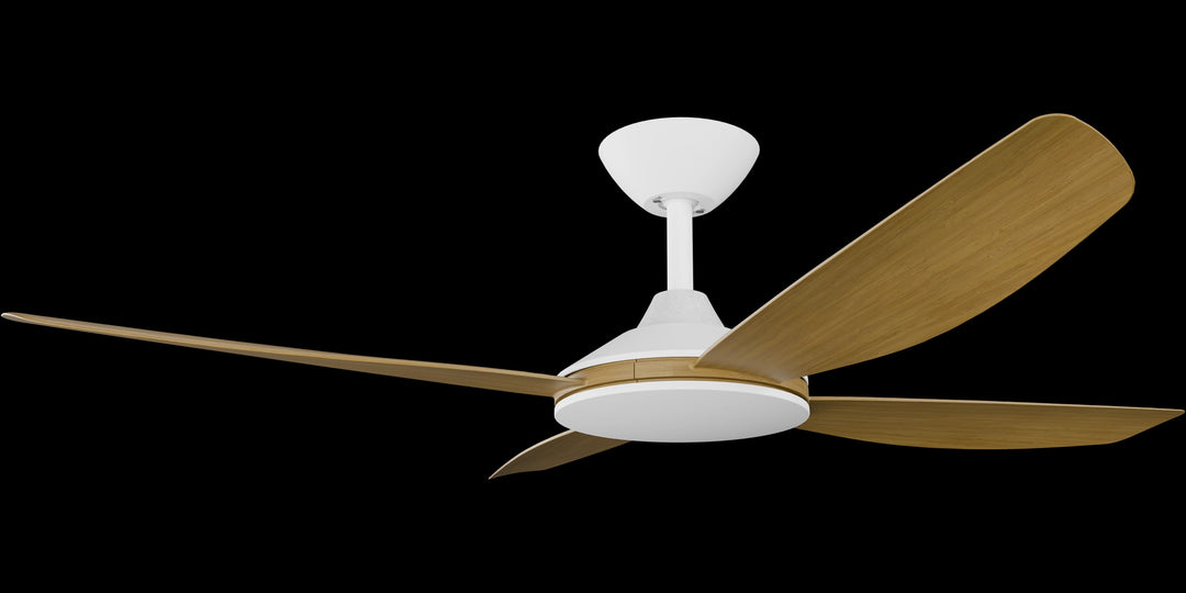 Calibo Vanga 48" DC Smart Ceiling Fan with Remote Control | White and Teak