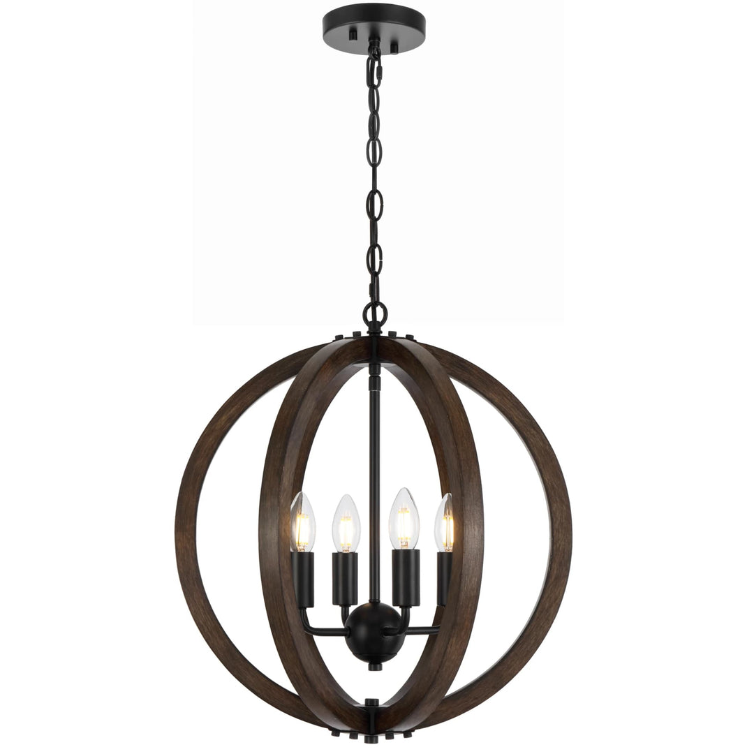 Telbix Black Vestal Pendant Light | 4 Light