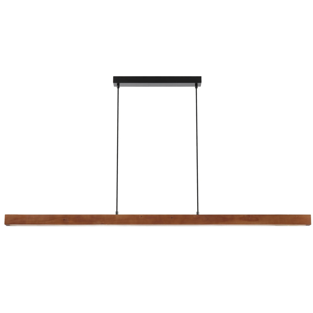 Telbix Truso Tricolour LED Pendant | Black and Walnut