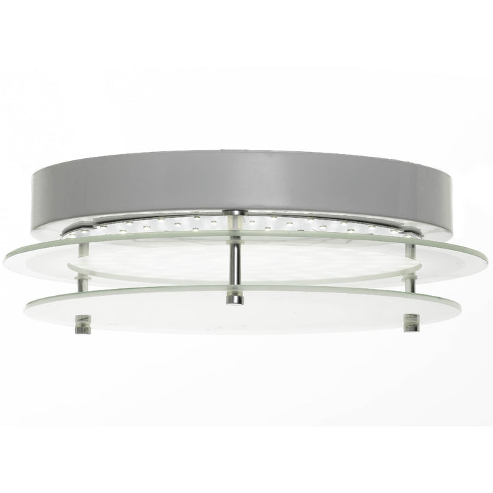 Telbix Fosco LED Oyster Light | Chrome and Frost