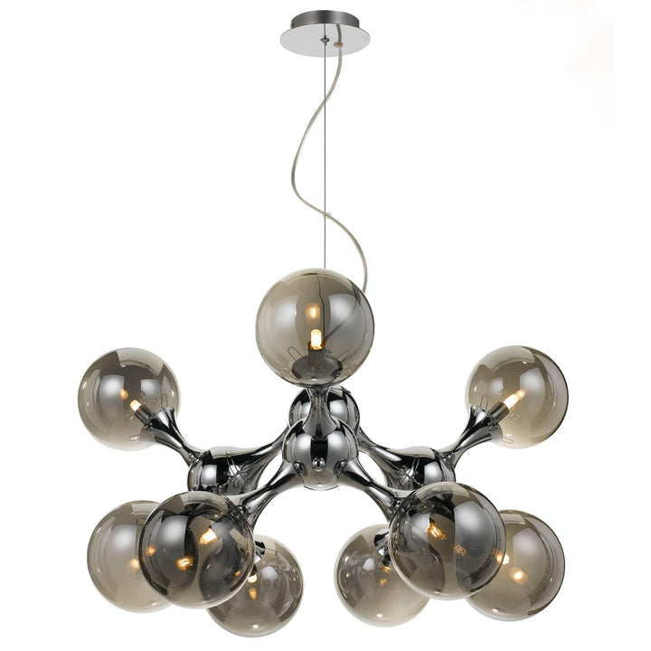 Telbix Cosmic 9 Light Pendant | Chrome