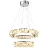 Telbix Rias 2 Tier Pendant Light | Chrome