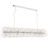 Telbix Lerida 18 Light Rectangular Pendant | Chrome